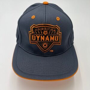 Houston Dynamo MLS Baseball Cap Snapback Gray Orange Soccer Adult One‎ Size